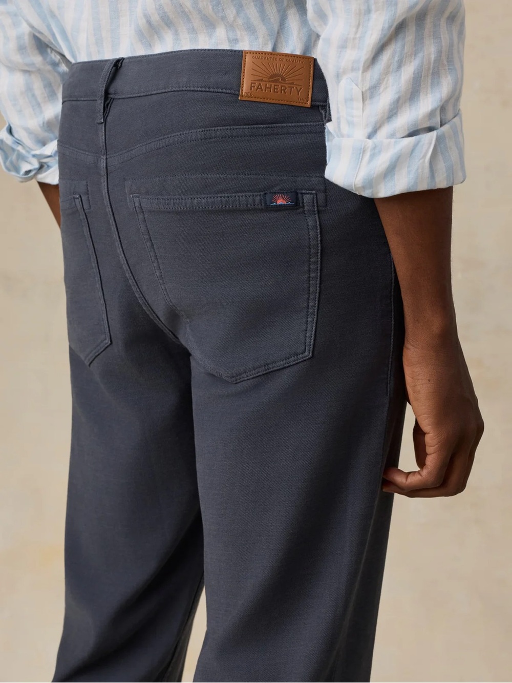 Faherty Men's Slate Relaxed Jeans 36x34